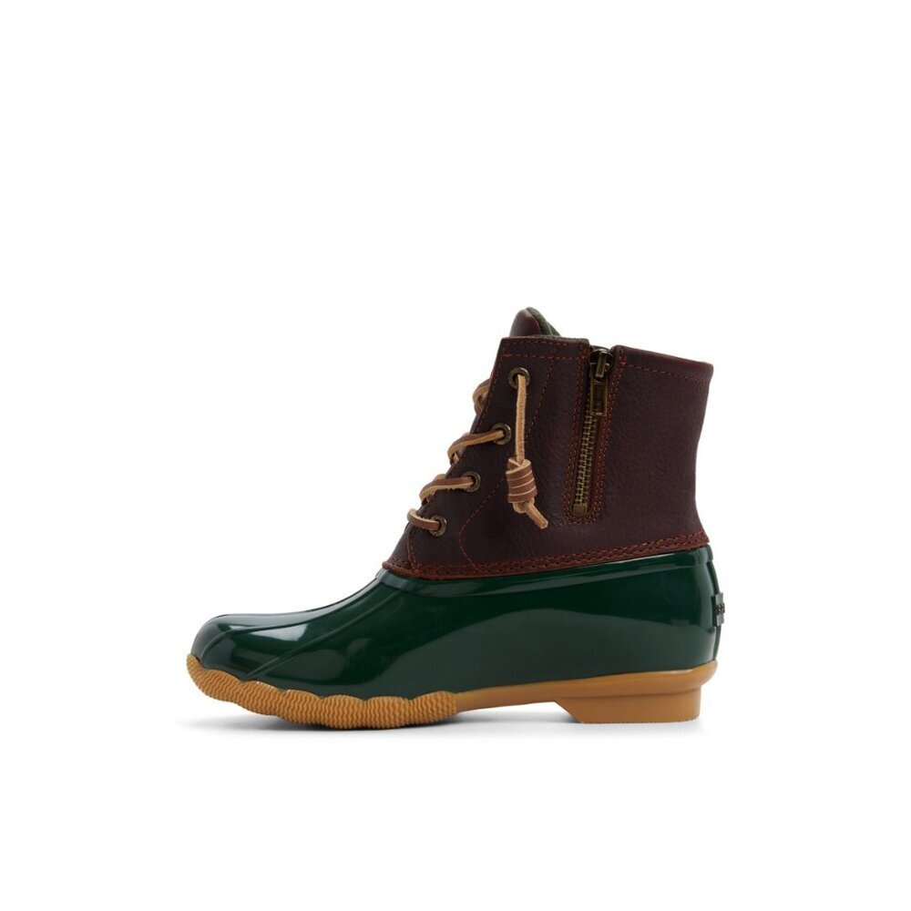 Sperry Women's Saltwater Duck Boot Waterproof Brown/Green Size 7.5 M - Picture 2 of 6